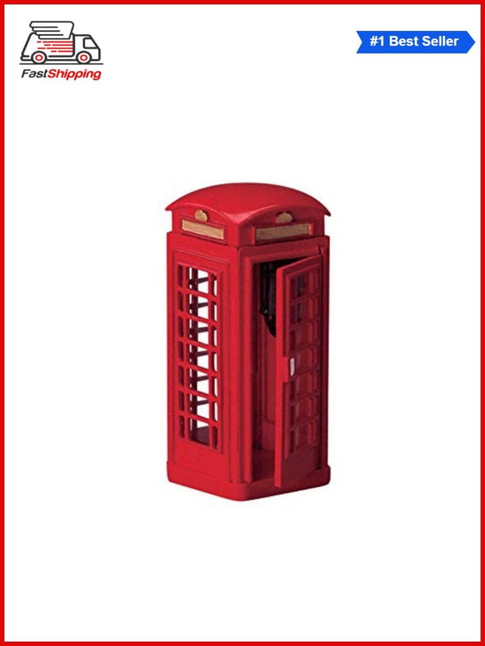 🎅 Lemax Christmas Village Telephone Booth Accessory Polyresin 3"